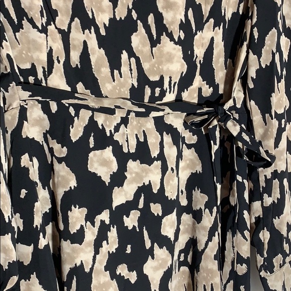 Black and Tan print cocktail dress - Picture 7 of 8